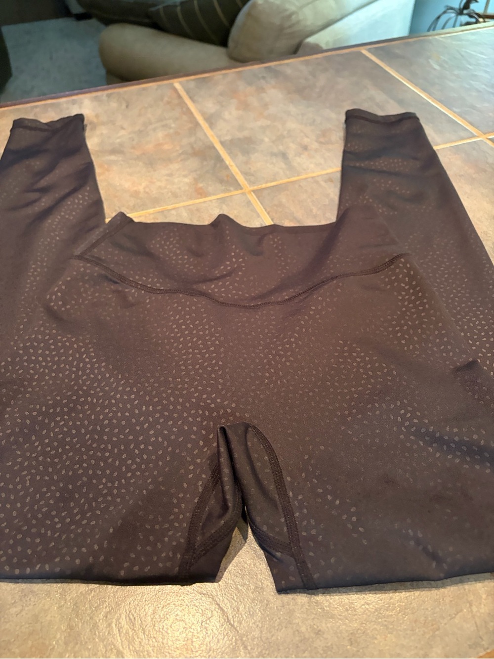 BuffBunny Black High-Waist Textured Leggings- small